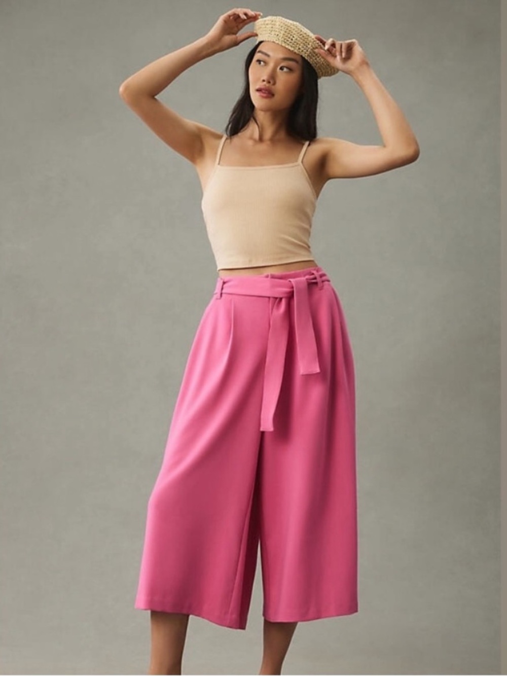 Anthropologie Maeve Tie-Waist Culottes Pants size 10